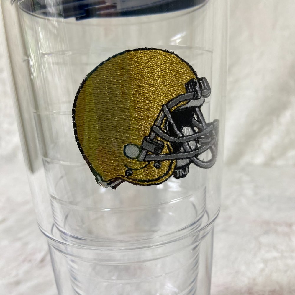 Tervis 24 oz Old Gold Football Helmet Double Wall Classic Insulated Tumbler Cup - Picture 2 of 5